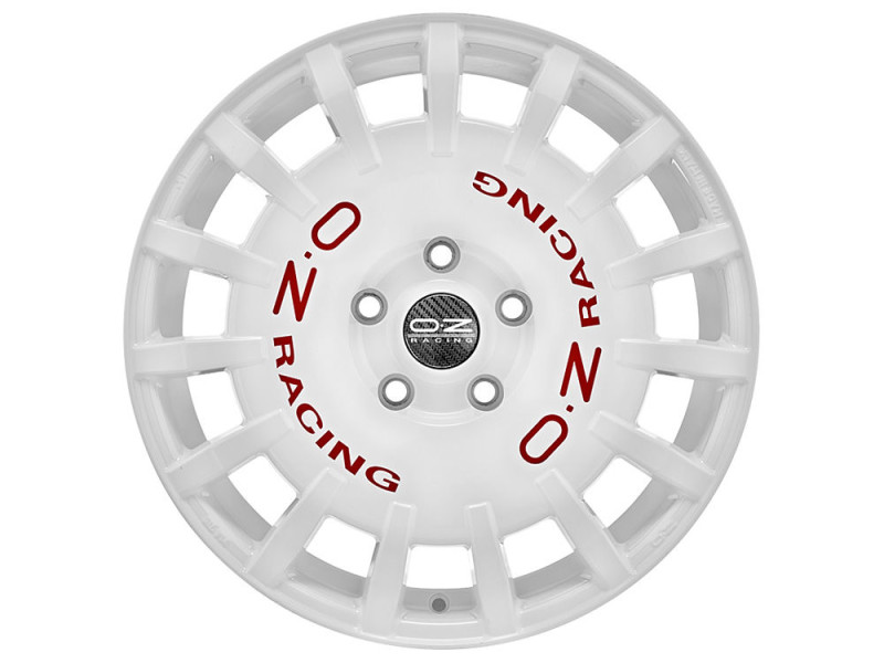 Диск OZ Rally Racing Race White Red Lettering R17 W8.0 PCD5x100 ET35 DIA68.0
