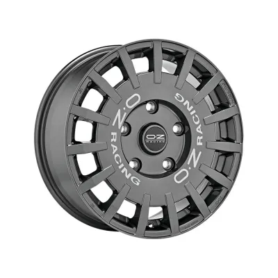 Диск OZ Rally Racing Dark Graphite - Silver Lettering R18 W8.0 PCD5x112 ET35 DIA75.0