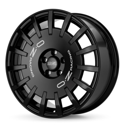 Диск OZ Rally Racing Gloss Black - Silver Lettering R18 W8.0 PCD5x114.3 ET45 DIA75.0