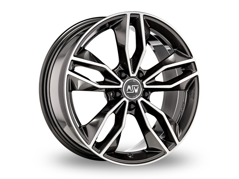 Диск MSW 71 Gloss Dark Grey Full Polished R18 W8.0 PCD5x112 ET42 DIA73.1