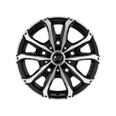 Диск MSW 48 VAN 5H Gloss Black Full Polished R17 W7.0 PCD5x160 ET55 DIA65.06