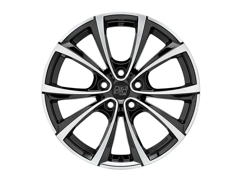 Диск MSW 27T Gloss Black Full Polished R19 W10.5 PCD5x120 ET45 DIA64.12