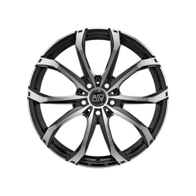 Диск MSW 48 Gloss Black Full Polished R19 W9.0 PCD5x112 ET50 DIA73.1