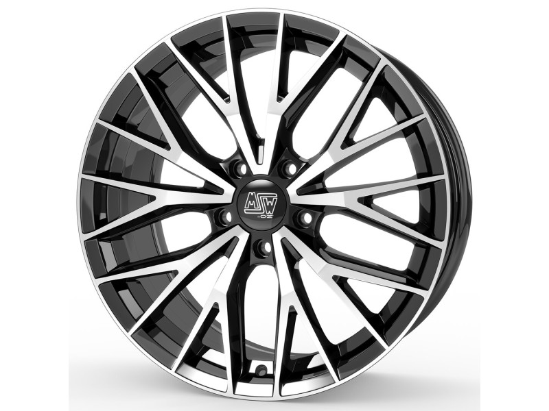 Диск MSW 44 Gloss Black Full Polished R20 W8.5 PCD5x112 ET45 DIA73.1