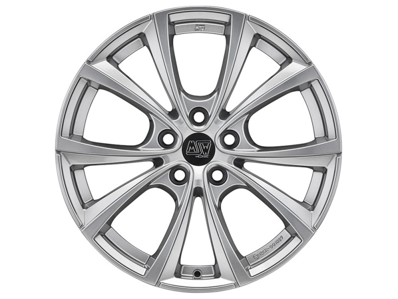 Диск MSW 27T Full Sillver R20 W9.5 PCD5x114.3 ET45 DIA64.12