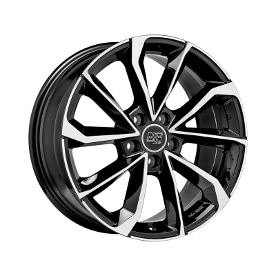 Диск MSW 42 Gloss Black Full Polished R18 W8.0 PCD5x112 ET40 DIA73.1