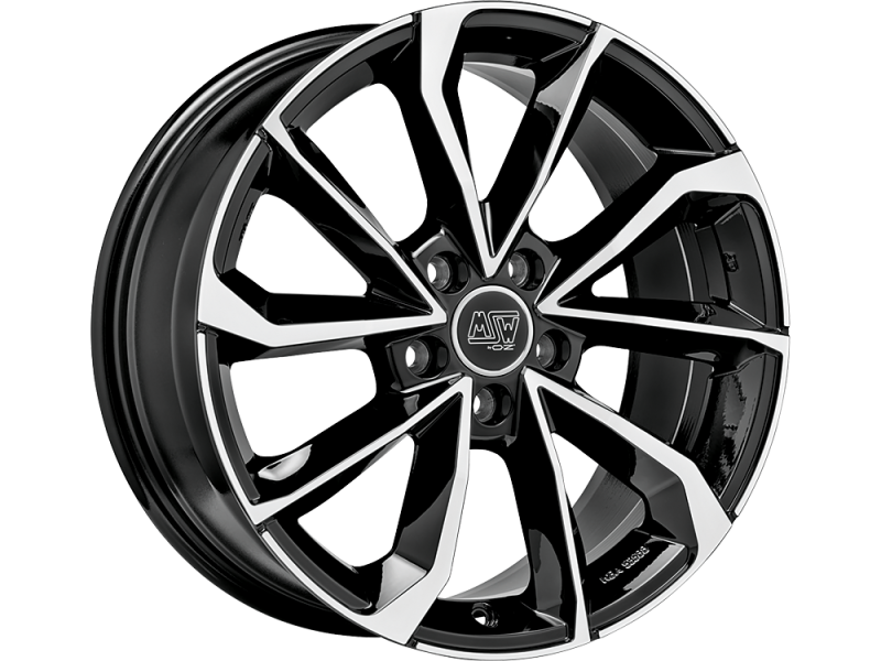 Диск MSW 42 Gloss Black Full Polished R18 W8.0 PCD5x114.3 ET30 DIA73.1
