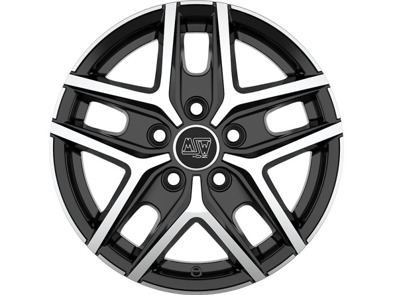 Диск MSW 40 VAN Gloss Black Full Polished R16 W6.5 PCD5x118 ET65 DIA71.06