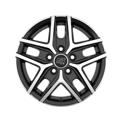 Диск MSW 40 VAN Gloss Black Full Polished R16 W6.5 PCD5x130 ET65 DIA78.1