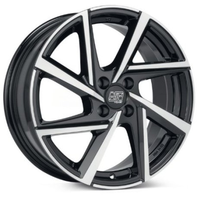 Диск MSW 80 4H Gloss Black Full Polished R16 W6.5 PCD4x108 ET20 DIA65.06