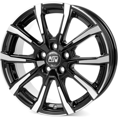 Диск MSW 79 Gloss Black Full Polished R18 W7.0 PCD5x108 ET47.5 DIA63.34