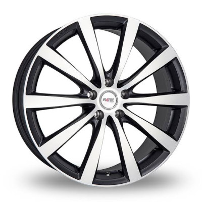 Диск Platin P66 Matt Black Front Polished R19 W8.0 PCD5x112 ET38.1 DIA66.5