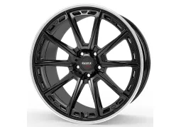 Диск Dotz Sonoma Dark Black Matt Polished Lip R19 W8.5 PCD5x112 ET40 DIA66.6