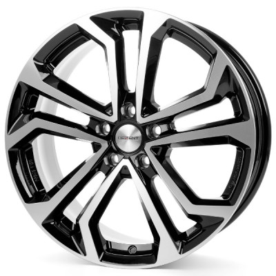Диск Dezent TA Dark Black Polished R18 W7.5 PCD5x112 ET51 DIA66.6
