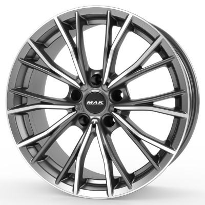Диск Mak Mark Gun Metallic Mirror Face R20 W8.0 PCD5x120 ET30 DIA72.6