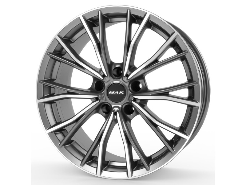 Диск Mak Mark Gun Metallic Mirror Face R19 W8.0 PCD5x120 ET45 DIA72.6