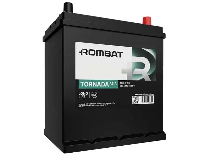 Аккумулятор Rombat 6CT-40 (0) Tornada Asia TA40FT