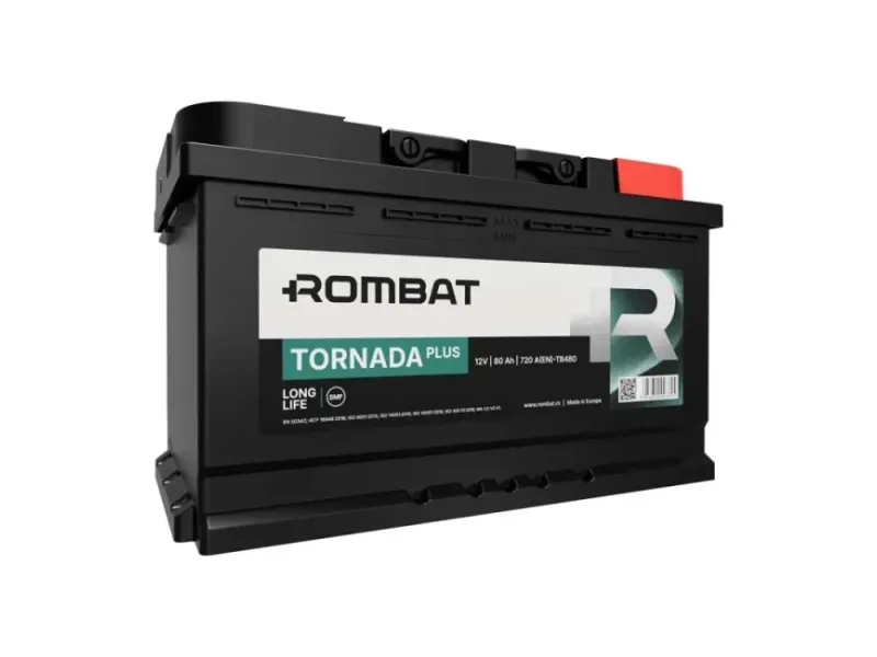 Аккумулятор Rombat 6CT-80 (0) Tornada Plus TB480N