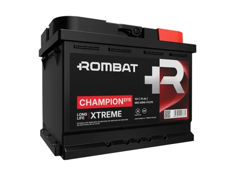 Аккумулятор Rombat 6CT-70 (0) Champion EFB Start-Stop FC270