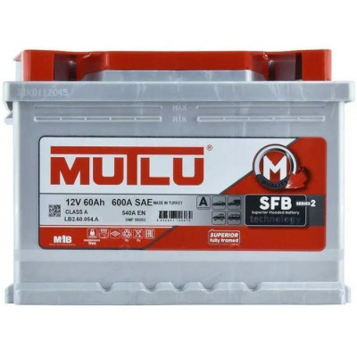 Аккумулятор Mutlu 6СТ-60 (0) SFB L2.60.054.A