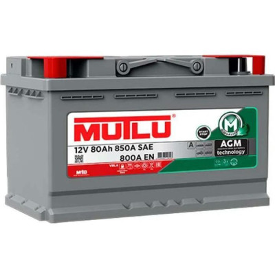 Аккумулятор Mutlu 6СТ-80 (0) AGM.L4.80.080.A