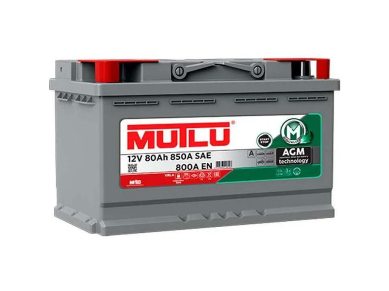 Аккумулятор Mutlu 6СТ-80 (0) AGM.L4.80.080.A