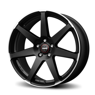 Диск Momo Seven Matt Black Polished R19 W8.5 PCD5x112 ET35 DIA79.6