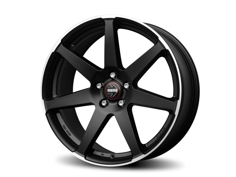 Диск Momo Seven Matt Black Polished R19 W8.5 PCD5x112 ET35 DIA79.6
