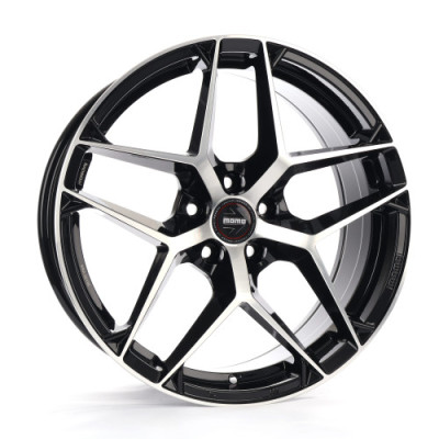 Диск Momo RF-07 Gloss Black Diamond Cut R21 W9.5 PCD5x112 ET35 DIA66.6