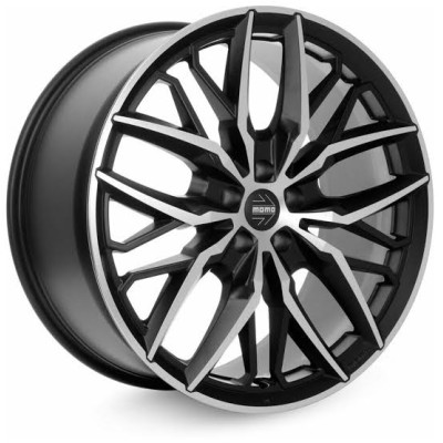 Диск Momo Spider Matt Black Polished R19 W8.5 PCD5x112 ET35 DIA79.6