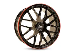 Диск MAM GT1 Black Painted Lip Red (BPLR) R18 W8.0 PCD5x100 ET45 DIA66.6