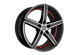 Диск MAM OX-18 Black Front Polish Red Inside (BFPRI) R19 W8.5 PCD5x112 ET45 DIA66.6