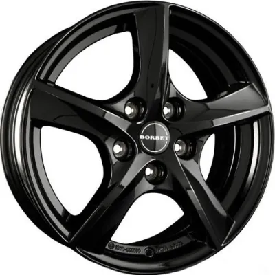 Borbet TL2 5.5x15 5x100 ET38 DIA57.1 Black