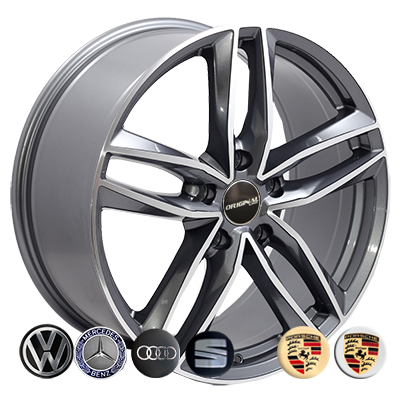 Replica Audi BK690 GP R18 W8.0 PCD5x112 ET42 DIA66.6