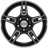 Ronal R52 5.5x15 4x98 ET45 DIA76 Black