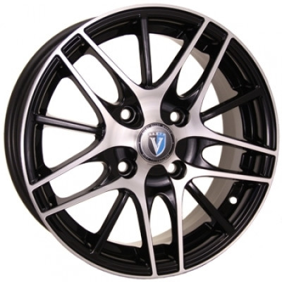 Литые диски Tech Line TL1506 6x15 4x100 ET45 DIA56.6 Black Diamond