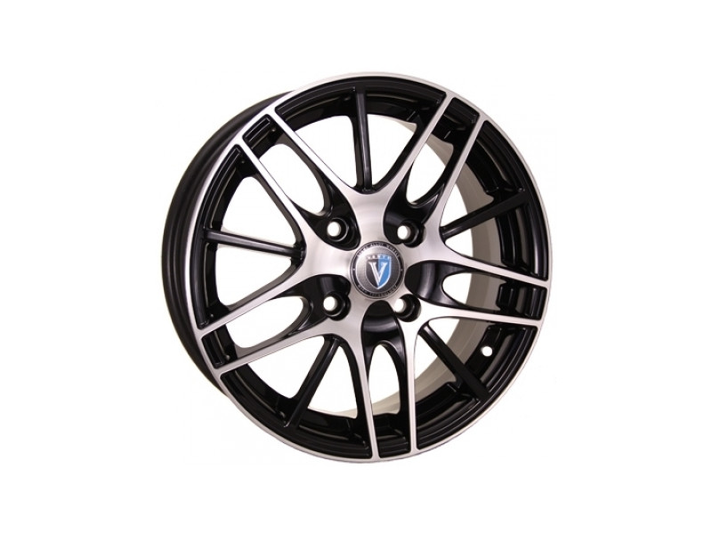Литые диски Tech Line TL1506 6x15 4x100 ET45 DIA56.6 Black Diamond