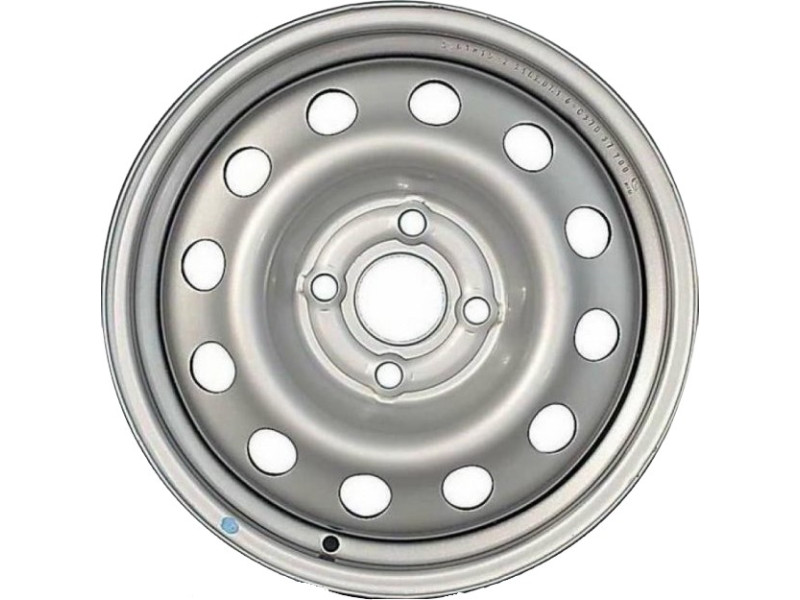 Сталеві диски Дорожная Карта Chevrolet Aveo 6x15 4x100 ET45 DIA56.6 Silver