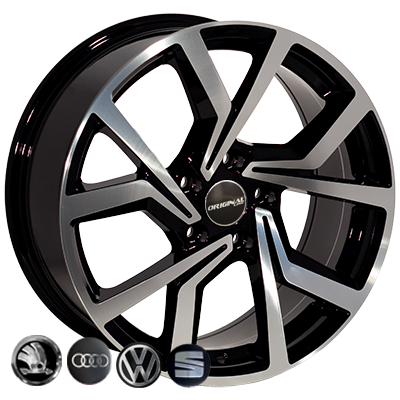 Replica Skoda BK5125 BP R15 W6.5 PCD5x100 ET42 DIA57.1