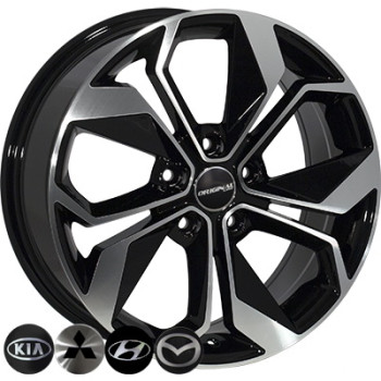 Zorat Wheels BK5168 6.5x16 5x114.3 ET40 DIA67.1 BP