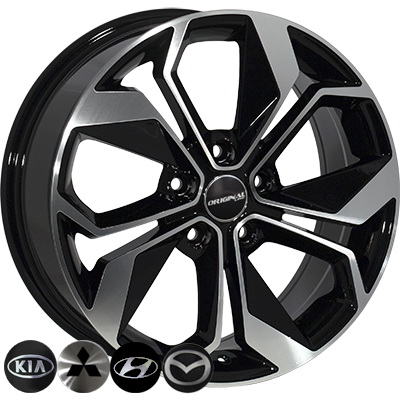 Zorat Wheels BK5168 6.5x16 5x114.3 ET40 DIA67.1 BP