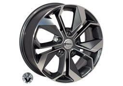 Zorat Wheels BK5168 7x17 5x114.3 ET45 DIA66.1 GP