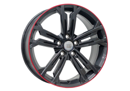 Литые диски WSP Italy Volkswagen (W471) Naxos 7.5x18 5x112 ET49 DIA57.1 ANTHRACITE LIP RED