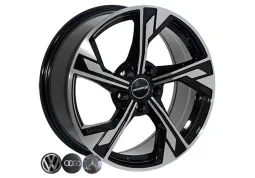 Zorat Wheels BK5419 7.5x17 5x112 ET35 DIA66.6 BP