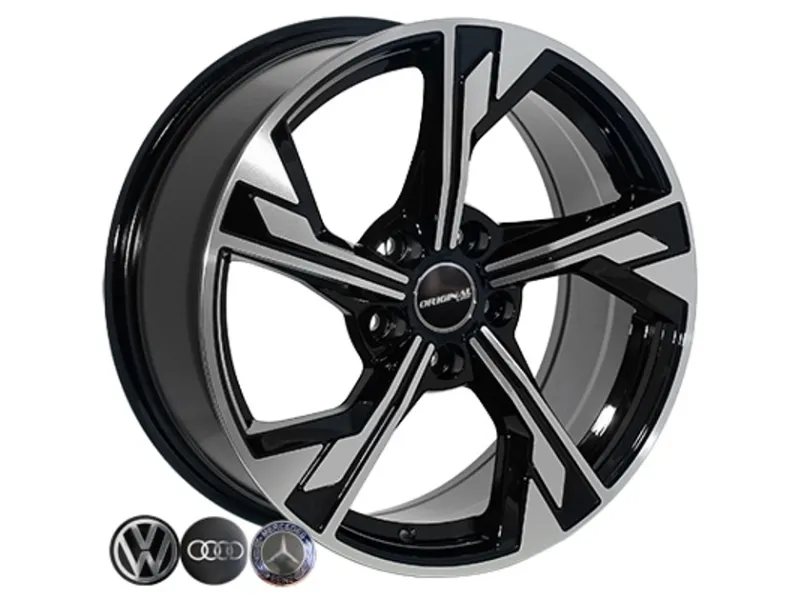 Zorat Wheels BK5419 7.5x17 5x112 ET35 DIA66.6 BP